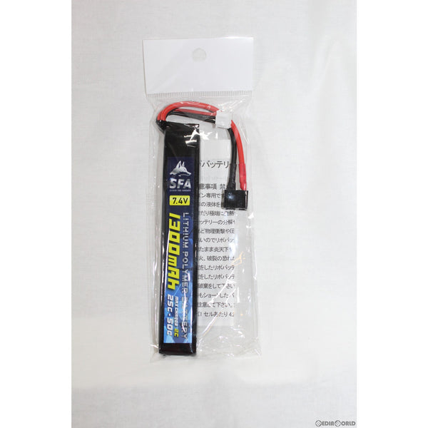 【新品即納】[MIL]SFA 7.4V1300mAh 25C-50C スリムタイプ バッテリー ラージT(SA-B003T)(20220528)