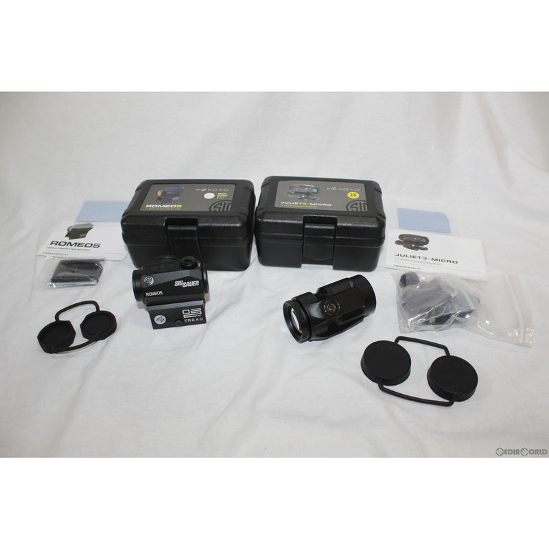 【新品即納】[MIL]ノーブランド SIG SAUER ROMEO5タイプ ドットサイト&JULIET3タイプ マグニファイアセット BK(ブラック/黒)(KW-SC-103-BK)(20220618)