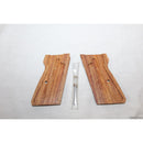 【新品即納】[MIL]CAROM SHOT(キャロムショット) マルゼン ワルサーPPK/S 紫檀チェッカー 木製グリップ(CG-200)(20150223)