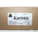 【新品即納】[MIL]DOUBLE BELL(ダブルベル) エアライフル Kar98k リアル刻印 排莢式エアコッキングガン スコープセット 専用カート5発付き フェイクウッド版(No.101G) (18歳以上専用)(20220708)