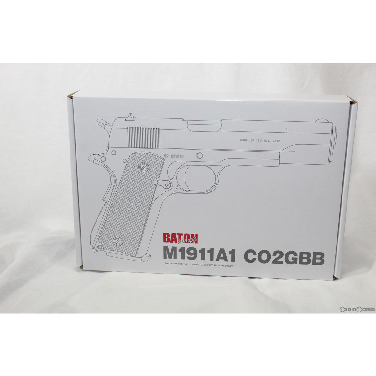 販売価格¥21,950】【新品即納】BATON airsoft(バトンエアソフト) CO2ガスブローバック M1911A1 CO2GBB【JASG認定】  セカンドロット改良版 タニオ・コバ監修(1911-CO2) (18歳以上専用) ｜【エアガン・ミリタリーグッズ通販】撃鉄