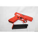 【新品即納】[MIL]DOUBLE BELL(ダブルベル) ガスブローバック グロック17Tタイプ トレーニングカスタム レッド(No.721-3) (18歳以上専用)(20150223)