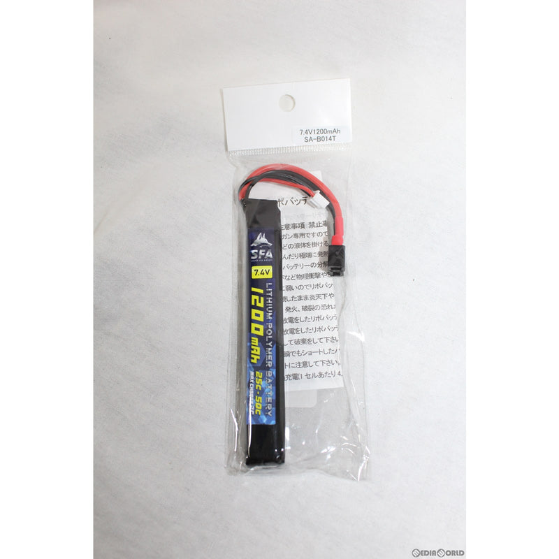 【新品即納】[MIL]SFA 7.4V1200mAh 25C-50C バッテリー ラージT(SA-B014T)(20221018)