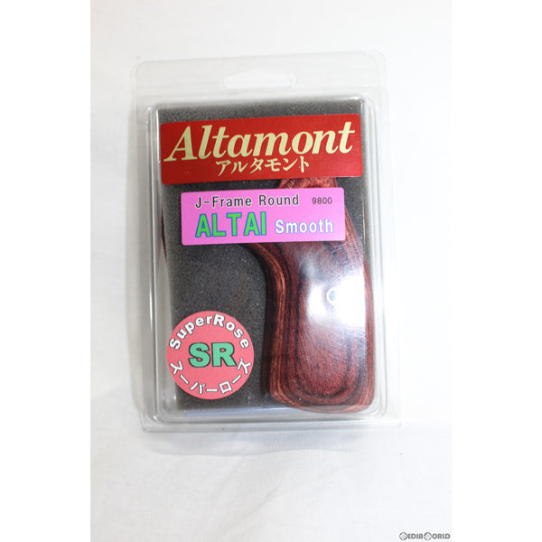 【新品即納】[MIL]Altamont(アルタモント) Jフレームラウンドバット用 アルタイ/スムース/SR赤 木製グリップ(20150223)
