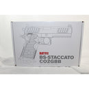 【新品即納】[MIL]BATON airsoft(バトンエアソフト)/名古屋ガンショップ CO2ガスブローバック BS-STACCATO(スタッカート) 【JASG認定】 民間刻印バージョン (18歳以上専用)(20221118)
