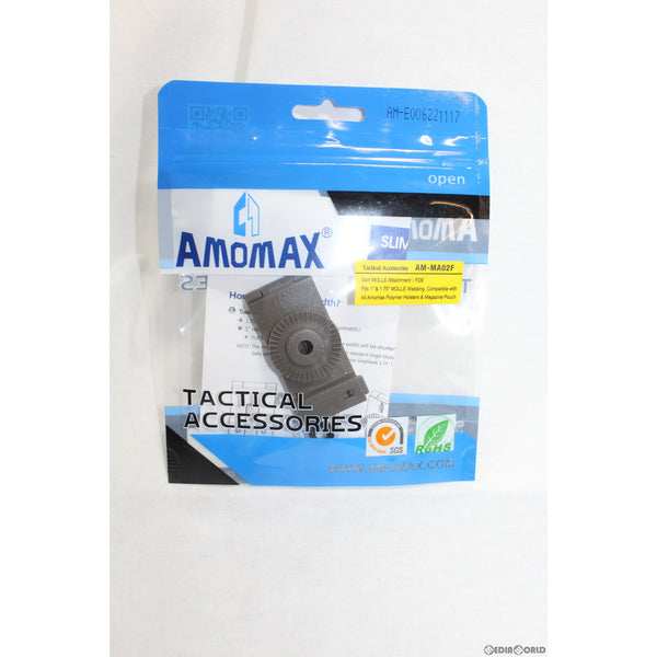 【新品即納】[MIL]AMOMAX(アモマックス) ホルスター用 スリムシングル MOLLEアタッチメント DE(ダークアース)(AM-MA02F)(20150223)