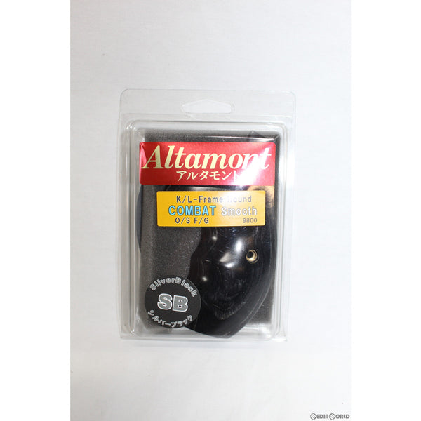 【新品即納】[MIL]Altamont(アルタモント) Kフレームラウンドバット用 コンバット・スムース・SB黒 グリップ(20150223)