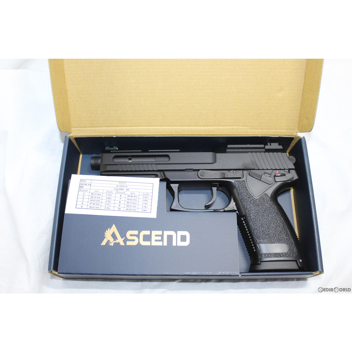 販売価格¥23,660】【新品即納】ASCEND MK23 固定スライドガスガン(RMR ready)(as-mk23-m) (18歳以上専用)  ｜【エアガン・ミリタリーグッズ通販】撃鉄