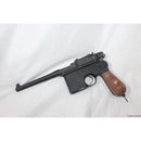 【新品即納】[MIL]A!CTION(アクション) モデルガン Mauser(モーゼル) C96 Red 9 マットブラック ダミーカートリッジ同梱タイプ(20221224)