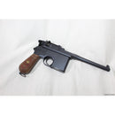 【新品即納】[MIL]A!CTION(アクション) モデルガン Mauser(モーゼル) C96 Red 9 ブルースチール ダミーカートリッジ同梱タイプ(20221224)