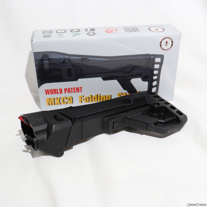 【新品即納】[MIL]G&G ARMAMENT(ジーアンドジーアーマメント) MXC9 フォールディングストック BK(ブラック/黒)(G-05-063)(20230228)