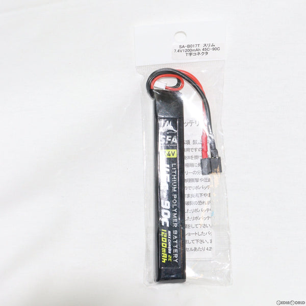 【新品即納】[MIL]SFA 7.4V1200mAh 45C-90C バッテリー スリムタイプ ラージT(SA-B017T)(20221224)