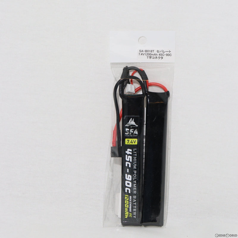 【新品即納】[MIL]SFA 7.4V1200mAh 45C-90C バッテリー セパレートタイプ ラージT(SA-B018T)(20230328)