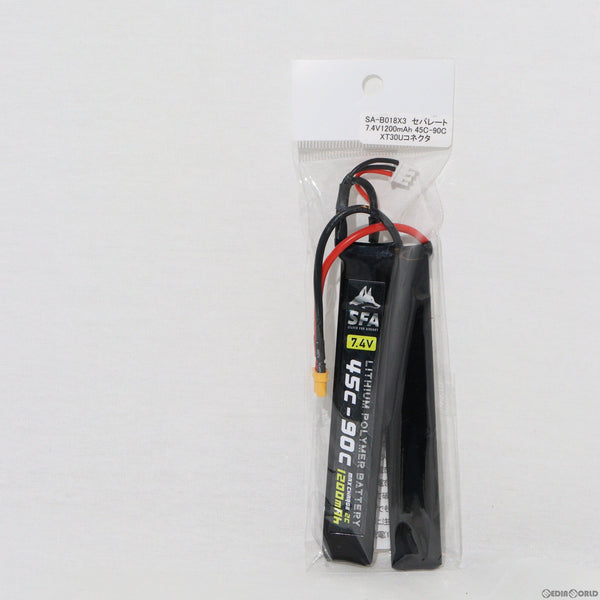 【新品即納】[MIL]SFA 7.4V1200mAh 45C-90C バッテリー セパレートタイプ XT30U(SA-B018X30)(20230328)