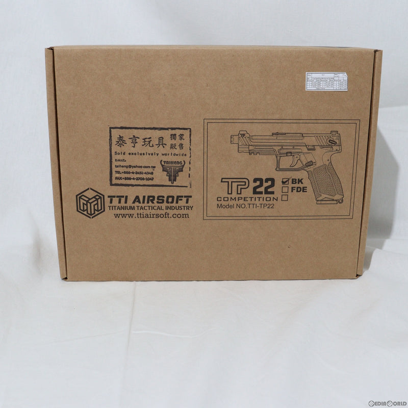 【新品即納】[MIL]TTI AIRSOFT(TTIエアソフト) ガスブローバック TP22 BK(ブラック/黒)(TP22) (18歳以上専用)(20230509)