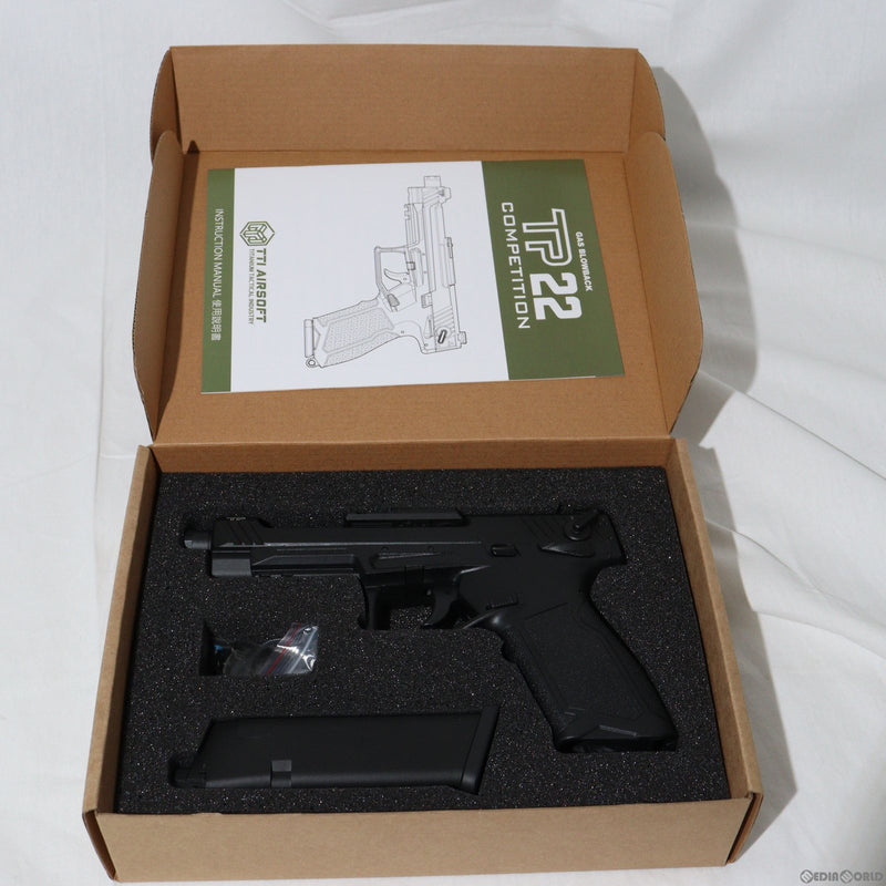 【新品即納】[MIL]TTI AIRSOFT(TTIエアソフト) ガスブローバック TP22 BK(ブラック/黒)(TP22) (18歳以上専用)(20230509)