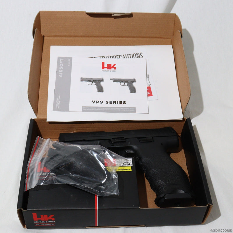 【新品即納】[MIL]Umarex(ウマレックス)/名古屋ガンショップ ガスブローバック HK VP9 GBBピストル STD/JPversion BK(ブラック/黒) 刻印バージョン (18歳以上専用)(20230521)