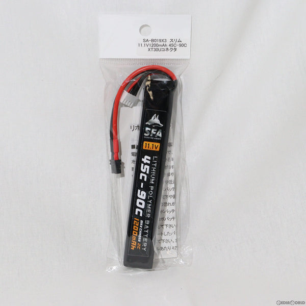 【新品即納】[MIL]SFA 11.1V1200mAh 45C-90C バッテリー スリムタイプ XT30U(SA-B019X30)(20230310)